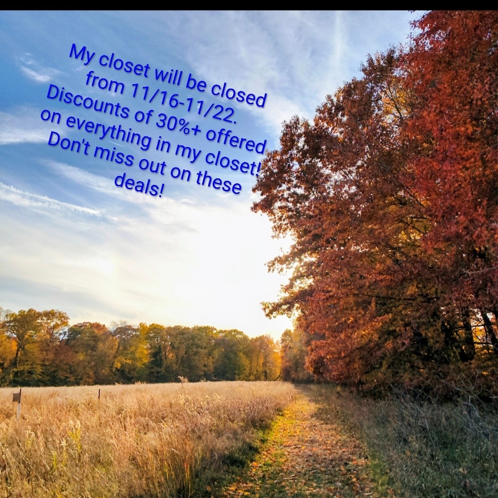Closet Closing From 11/16ish to 11/22. Discounts Of 30%+ Off! Don't Miss Out!